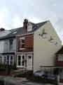 View: a04114 Mural of 'Ducks in Flight' on the gable end of a house on Albert Road