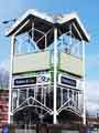 View: a04162 Advertising stanchion on Ecclesall Road for Waitrose Supermarket and Robins and Day, car dealers