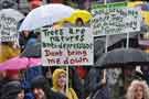 View: a04202 Demonstration against Sheffield City Council's partnership with Amey for the management of the city's highways and trees