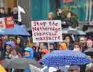 View: a04210 Demonstration against Sheffield City Council's partnership with Amey for the management of the city's highways and trees