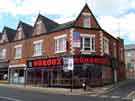 View: a04379 Restaurants on London Road showing (l.to r.) Taco Loco, tex-mex takeaway, No.144 and Norooz, middle eastern restaurant, No.140 at junction with Keeton's Hill