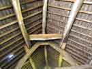 View: a04462 Ceiling at Oaks Fold Cruck Barn, Oaks Lane