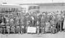 View: a04490 Group of elderly people from Stocksbridge on an outing, c. late 1940s or early 1950s.