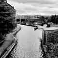 View: a04587 View of the Sheffield and South Yorkshire Navigation Canal with Victoria Station Viaduct and Royal Victoria Holiday Inn in the background 