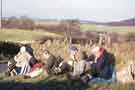 View: a04588 Sheffield Clarion Ramblers.  The man nearest the camera in the blue coat is David Brackenborough