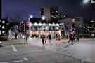 View: a04783 Sheffield Hallam University and Howard Hotel public house, Sheaf Street at night