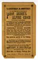 View: arc00561 Card advertising the fifth visit of Prof. Andre's Alpine Choir to Sheffield - to appear at the Albert Hall on 23 February [1891]