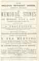 View: arc01062 Programme for the laying of memorial stones for the new Wesleyan Methodist Church, Highfield