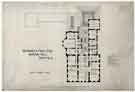 View: arc02944 Norton Hall, first floor plan (electric bells and domestic water service)