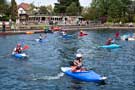 Canoeing at Cliffhanger Festival Millhouses Park