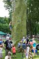 Climbing at the Cliffhanger festival Millhouses Park