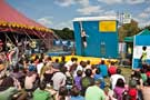 View: c03884 Bouldering at the Cliffhanger outdoor festival, Millhouses Park