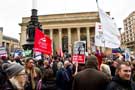 View: c03931 Barkers Pool, public sector workers strike and demonstration over planned changes to their pension scheme