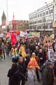 View: c03938 Barkers Pool, public sector workers strike and demonstration over planned changes to their pension scheme