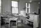 View: h00128 Kitchen in Occupational Therapy Department, Fir Vale Infirmary (latterly Northern General Hospital), Fir Vale, c. 1950s