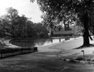 View: s29229 Firth Park boating lake and clock tower pavilion, Firth Park Road