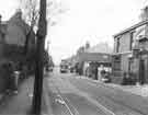 View: s31626 Tram on South Road, Walkley, showing (right) No. 316 Rose House public house