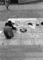 View: s31945 Pavement art at the Feminist Book Fair, organised by Sheffield City Libraries, at the Crucible Theatre, Arundel Gate