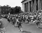 View: s32350 The Roman occupation AD 200 as portrayed by Go Dangle Trust at the Sheffield Pageant, outside the City Hall