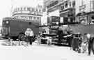 View: s34359 Exhibition of old fire appliances on Fargate