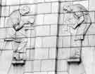 View: s34514 Stone carving relief, by Alfred Tory and W. F. Tory on the White building, Fitzalan Square