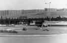 View: s34650 Sheffield Midland railway station from Sheaf Square with Park Hill flats in the background