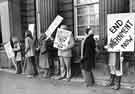 View: s35343 Protestors outside an 'Ulster Lunch' at the Cutlers Hall, Church Street