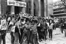 View: s35354 School pupils rally outside the City Hall, Barkers Pool during the teachers strike