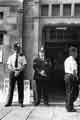 View: s35371 Policemen outside the entrance to the Town Hall, Norfolk Street, during the day of action by local government workers against proposed redundancies and cuts