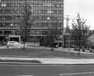 View: s35418 Howard Street entrance to the College of Technology and Commerce (latterly Sheffield Polytechnic) from Surrey Lane 