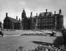 View: s35516 Town Hall from the Peace Gardens c.1942