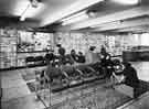 View: s35892 Interior of Brightside and Carbrook Cooperative Society, Castle House (No.1) department store, Angel Street showing ladies footwear