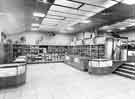 View: s35893 Interior of Brightside and Carbrook Cooperative Society, Castle House (No.1) department store, Angel Street showing ladies seperates and corsetry