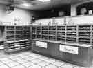 View: s35898 Interior of Brightside and Carbrook Cooperative Society, Castle House (No.1) department store, Angel Street showing view of one side of haberdashery department