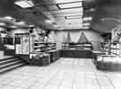 View: s35901 Interior of Brightside and Carbrook Cooperative Society, Castle House (No.1) department store, Angel Street showing bedding and soft furnishings