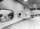 View: s35903 Interior of Brightside and Carbrook Cooperative Society, Castle House (No.1) department store, Angel Street showing display cases down the end aisle