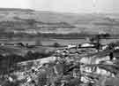 Wire department, Samuel Fox and Company Ltd., United Steel Companies Ltd, Stocksbridge Works, Stocksbridge showing a view of the plant from the far side of the Little Don Valley and how the buildings merge into the surrounding countryside