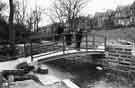 View: s36558 Newly built footbridge over the River Porter in Endcliffe Park