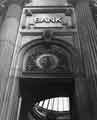 View: s37627 Carved stonework above Barclays Bank, corner of Commercial Street and Fitzalan Square