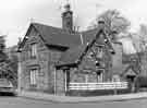 View: s37690 Collegiate Crescent at junction of Brunswick Street, showing Sandon Lodge, former lodge to Broom Hall Park 