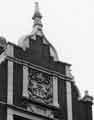 View: s38358 Coat of arms stonework, Mappin and Webb Ltd., silversmiths, Royal Works, Norfolk Street