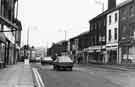 View: s38620 Shops on London Road, Sharrow showing (right to left) Musical Sounds and Wilkinsons of Sheffield