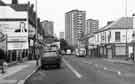 View: s38651 London Road, Highfield looking towards Lansdowne Estate Flats (centre) 