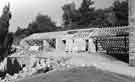 View: s38708 Sugworth Hall, Strines (south of Strines Reservoir). Construction of new building during conversion to hotel