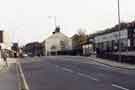 View: s38923 Manchester Road, Stocksbridge showing Stocksbridge Co-operative Society Prizefighter supermarket (right)