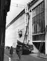 View: s39203 Erection of Sheffield Telegraph and Star illuminated sign, York Street