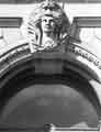 View: s39306 Carved stonework on front of Sheffield Water Works Company offices, Division Street, later became Transport Offices (known as Cambridge House), 