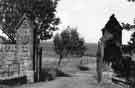 View: s39339 Entrance gates to Bents House, off Sugworth Road, Bradfield