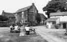 View: s39525 Beer garden of the Cow and Calf public house (formerly the Cross House), No.88 Skew Hill Lane, Grenoside