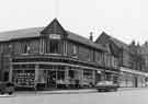 View: s39695 George Sharman and Co., grocers and wine and spirit merchants, Spring House, Nos.231-237 Glossop Road at junction with Victoria Street